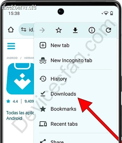 Android पर डाउनलोड खोलें
